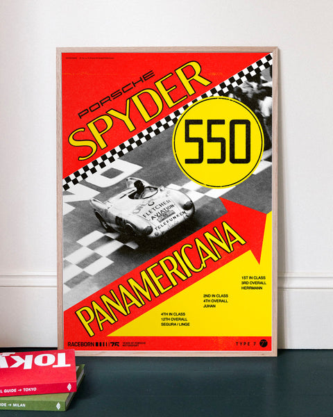 75 Years of Porsche Motorsport: 550 Spyder Panamericana Poster