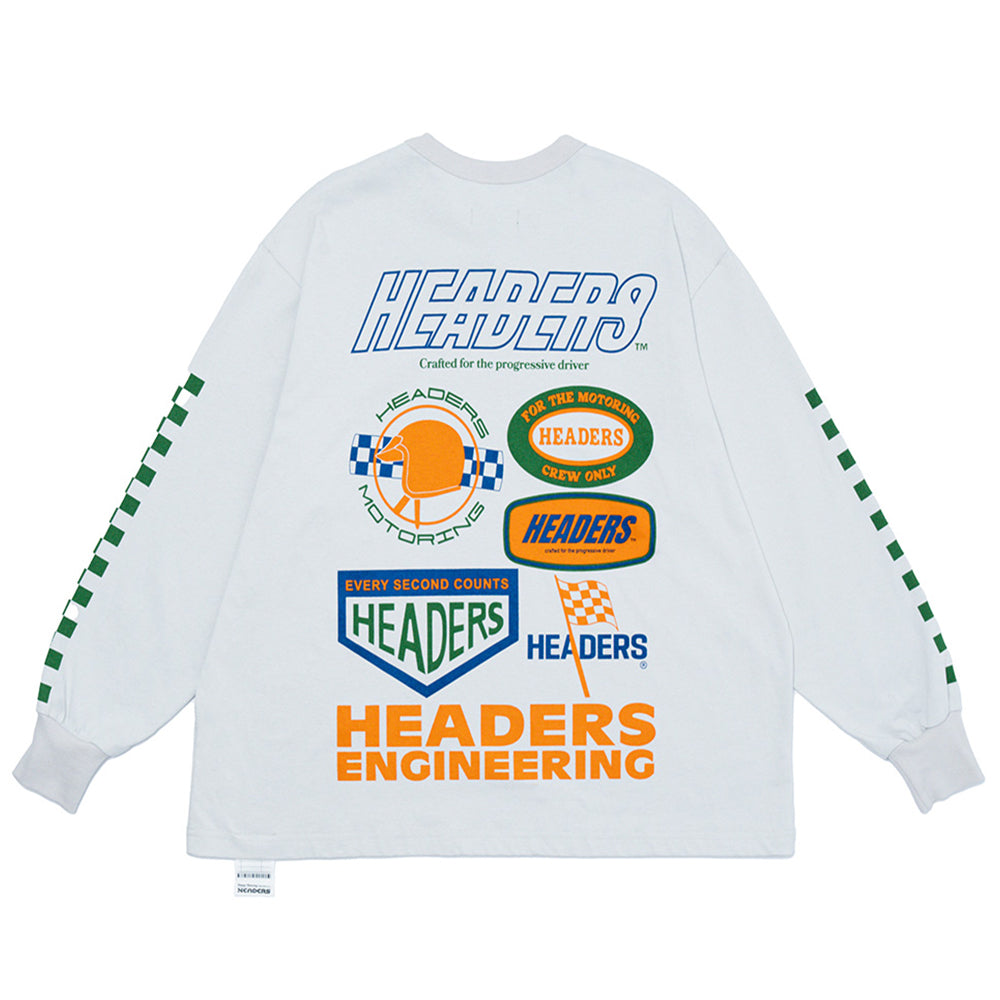 MOTORING CREW L/S TEE