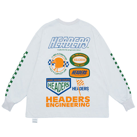 MOTORING CREW L/S TEE