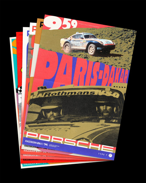 75 Years of Porsche Motorsport Poster - Full Collection