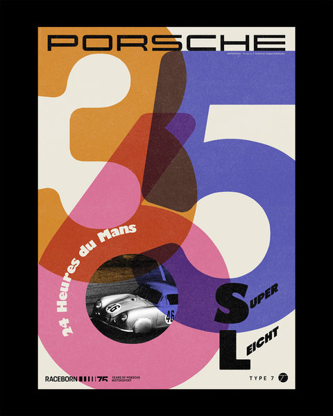 75 Years of Porsche Motorsport Poster - Full Collection