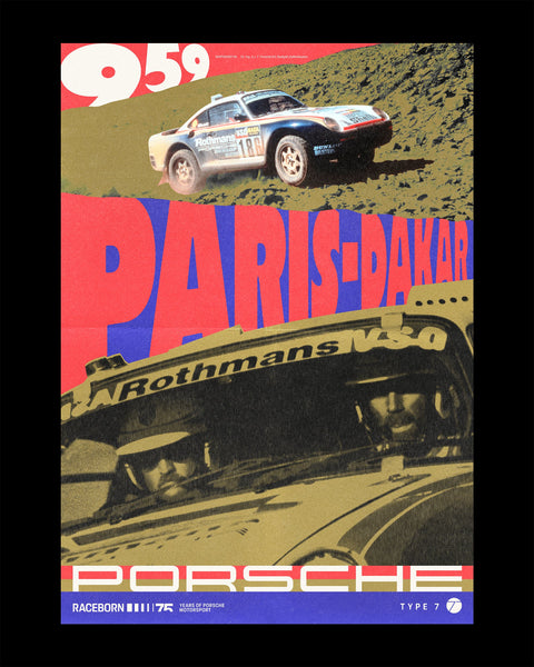 75 Years of Porsche Motorsport Poster - Full Collection