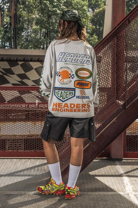 MOTORING CREW L/S TEE