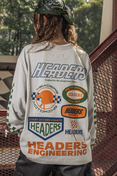 MOTORING CREW L/S TEE