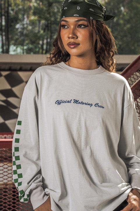 MOTORING CREW L/S TEE