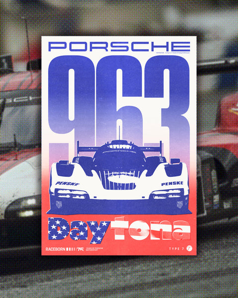 75 Years of Porsche Motorsport: 963 Daytona Poster