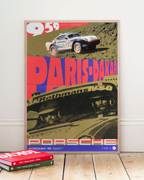 75 Years of Porsche Motorsport: 959 Paris-Dakar Poster