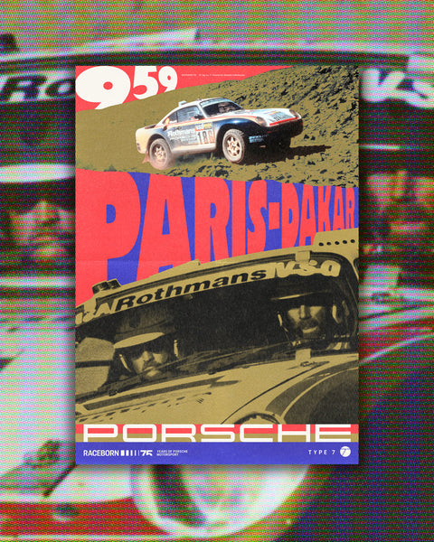 75 Years of Porsche Motorsport: 959 Paris-Dakar Poster