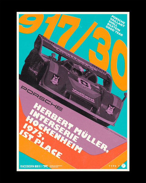 75 Years of Porsche Motorsport Poster - Full Collection