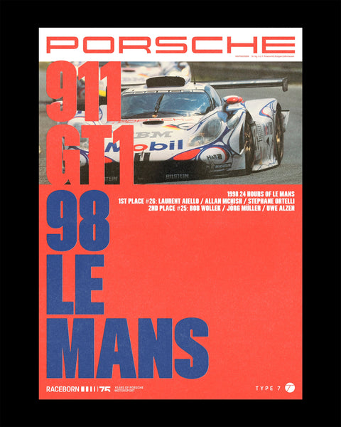 75 Years of Porsche Motorsport Poster - Full Collection